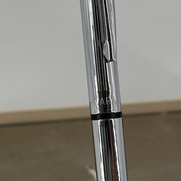 Garland Bubble Top Logo Vintage Ball Point Advertising Pen Chrome Electro Motive - Picture 3 of 16